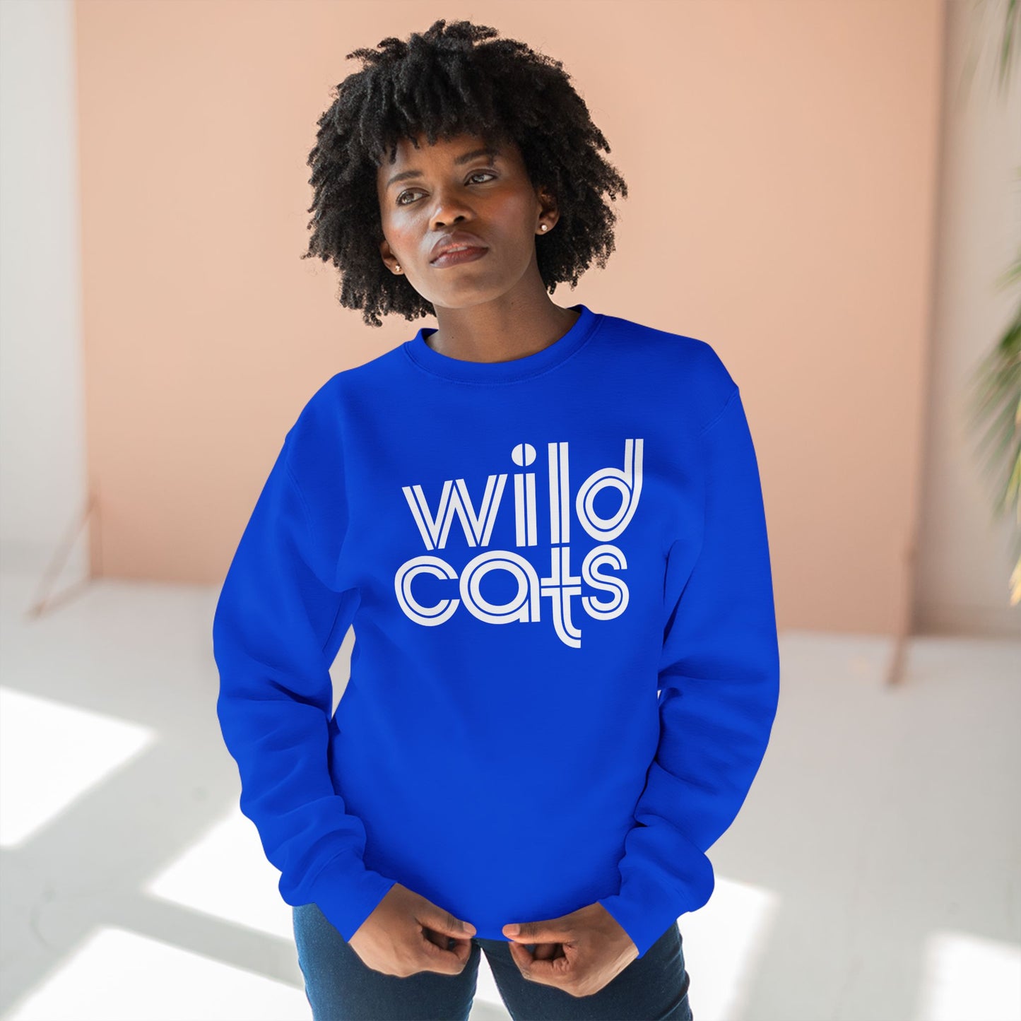Wildcats Retro Blue Crewneck Sweatshirt