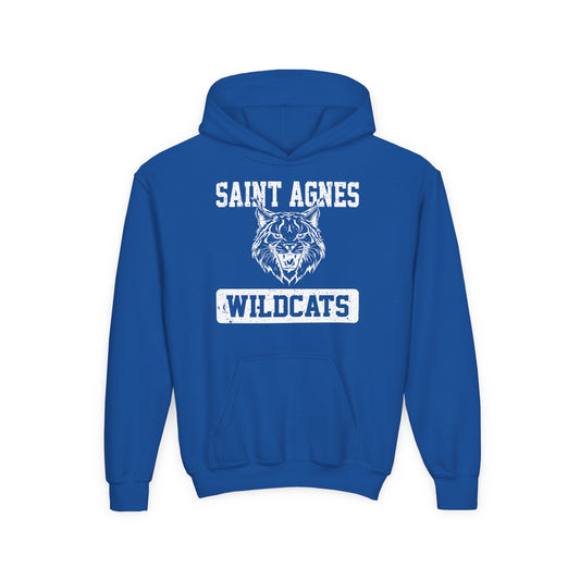 Saint Agnes Wildcats Youth Hoodie — Mascot School Spirit Sweatshirt