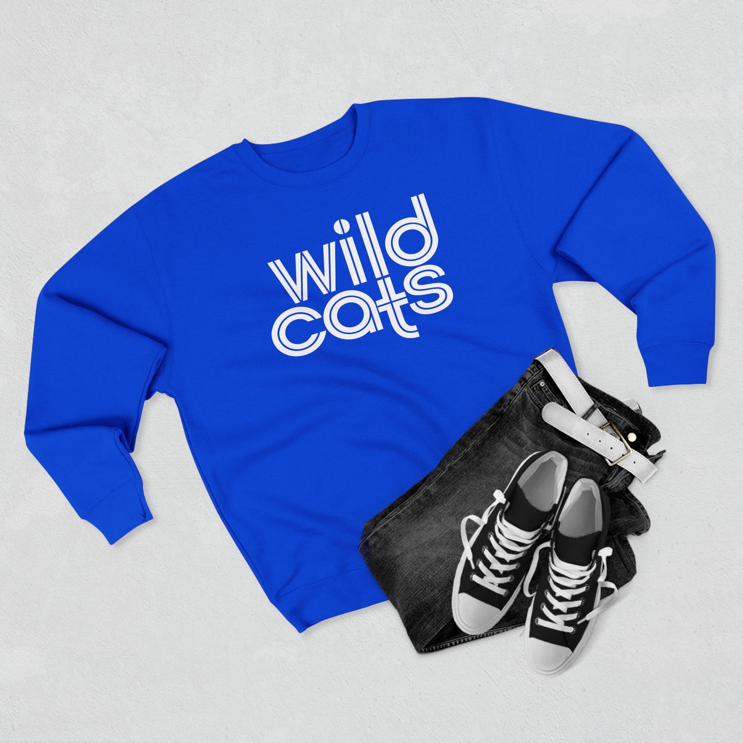 Wildcats Retro Blue Crewneck Sweatshirt