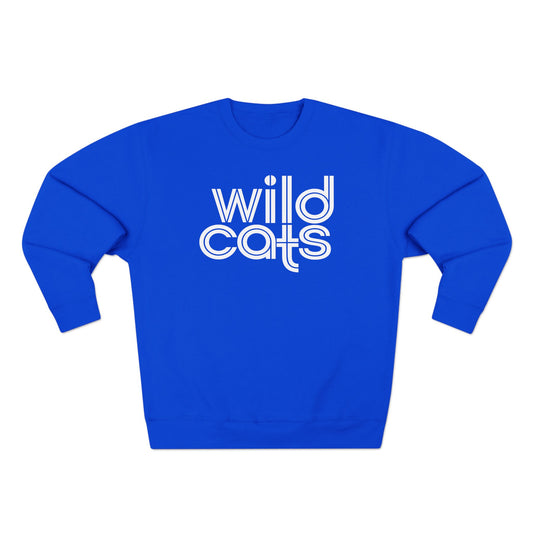 Wildcats Retro Blue Crewneck Sweatshirt