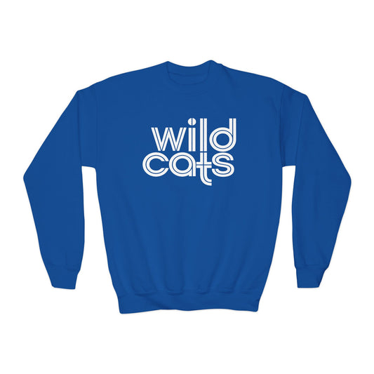 Wildcats Retro Youth Crewneck Sweatshirt