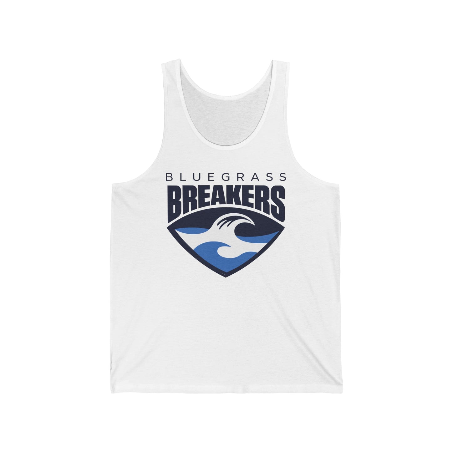 Breakers Crest Tank Top — Bluegrass Breakers Wave Logo Athletic Tank