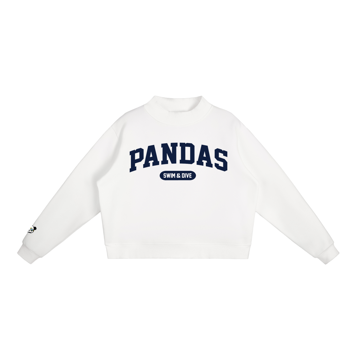 notredameacademy,NDA,Pandas,NDAPandas,mockneck,sweatshirt,mocknecksweatshirt,teamspirit,swimanddive