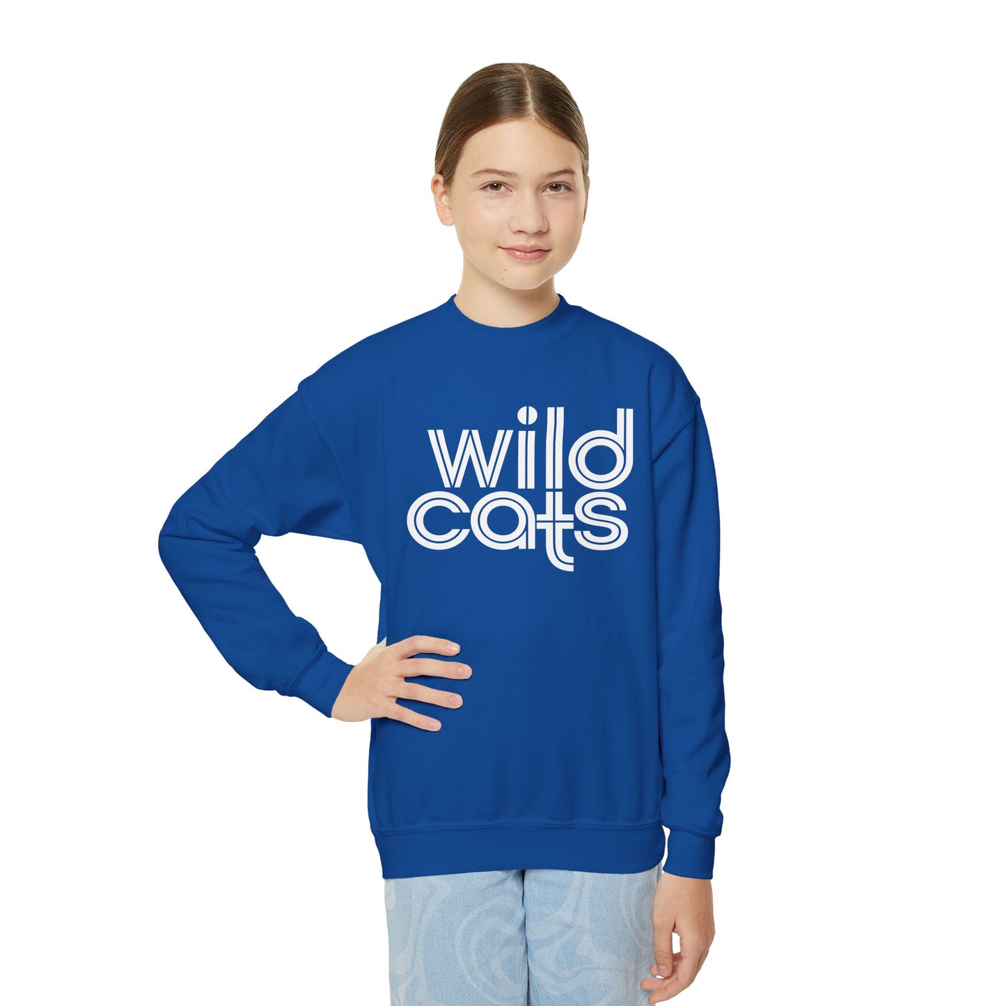 Wildcats Retro Youth Crewneck Sweatshirt
